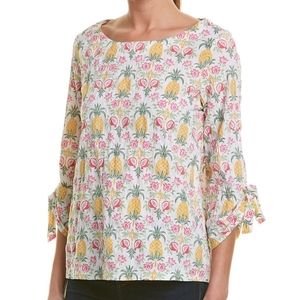 J. McLaughlin Luella Pineapple and Palms Top